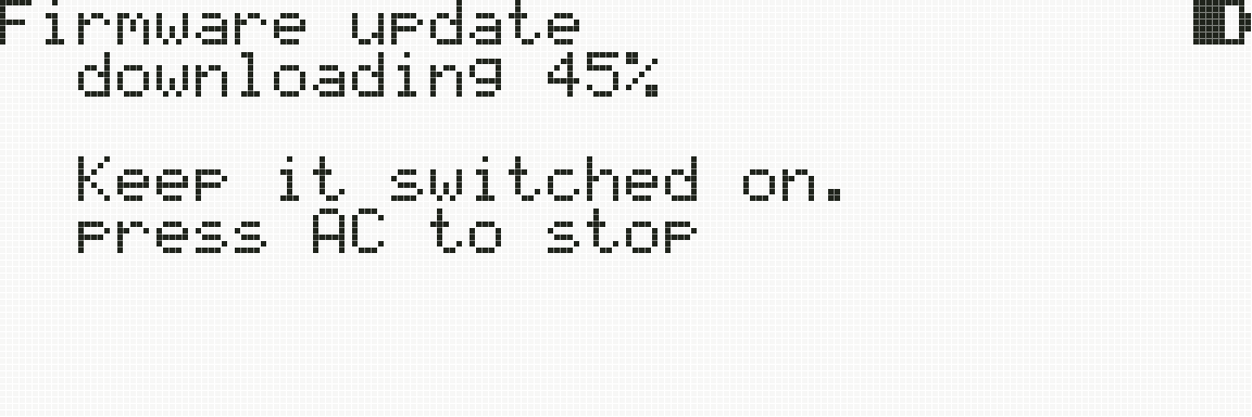 The “downloading 45%” screen